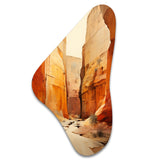 Bold Landscape Canyon Desert V - Asymmetric Metal Wall Art