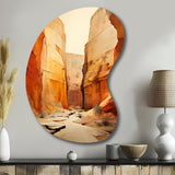 Bold Landscape Canyon Desert V - Asymmetric Metal Wall Art