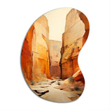 Bold Landscape Canyon Desert V - Asymmetric Metal Wall Art