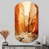 Bold Landscape Canyon Desert V - Asymmetric Metal Wall Art