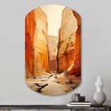 Bold Landscape Canyon Desert V - Asymmetric Metal Wall Art