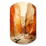 Bold Landscape Canyon Desert V - Asymmetric Metal Wall Art