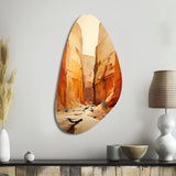 Bold Landscape Canyon Desert V - Asymmetric Metal Wall Art