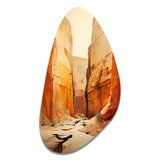 Bold Landscape Canyon Desert V - Asymmetric Metal Wall Art