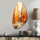 Bold Landscape Canyon Desert V - Asymmetric Metal Wall Art