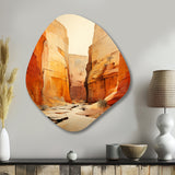 Bold Landscape Canyon Desert V - Asymmetric Metal Wall Art