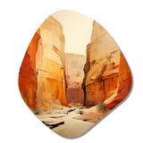 Bold Landscape Canyon Desert V - Asymmetric Metal Wall Art