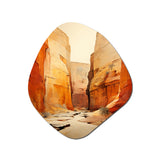 Bold Landscape Canyon Desert V - Asymmetric Metal Wall Art