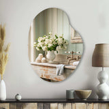 Laundry Room Farmhouse Vintage - Asymmetric Metal Wall Art