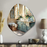 Laundry Room French Vintage I - Asymmetric Metal Wall Art