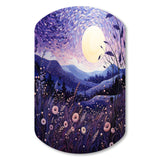 Lavender Enchanting Lavender Pointillism I - Asymmetric Metal Wall Art