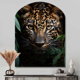 Leopard Silent Stalk I - Asymmetric Metal Wall Art