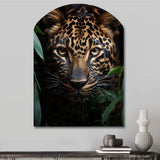 Leopard Silent Stalk I - Asymmetric Metal Wall Art