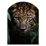 Leopard Silent Stalk I - Asymmetric Metal Wall Art