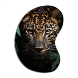 Leopard Silent Stalk I - Asymmetric Metal Wall Art