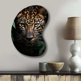 Leopard Silent Stalk I - Asymmetric Metal Wall Art