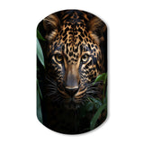 Leopard Silent Stalk I - Asymmetric Metal Wall Art