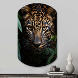 Leopard Silent Stalk I - Asymmetric Metal Wall Art