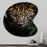 Leopard Silent Stalk I - Asymmetric Metal Wall Art