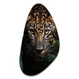 Leopard Silent Stalk I - Asymmetric Metal Wall Art