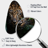 Leopard Silent Stalk I - Asymmetric Metal Wall Art