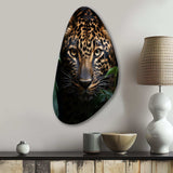 Leopard Silent Stalk I - Asymmetric Metal Wall Art