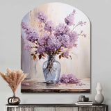 Lilacs Lavender Serenade II - Asymmetric Metal Wall Art