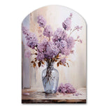 Lilacs Lavender Serenade II - Asymmetric Metal Wall Art