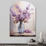 Lilacs Lavender Serenade II - Asymmetric Metal Wall Art