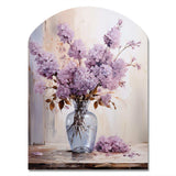 Lilacs Lavender Serenade II - Asymmetric Metal Wall Art