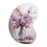 Lilacs Lavender Serenade II - Asymmetric Metal Wall Art