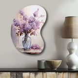 Lilacs Lavender Serenade II - Asymmetric Metal Wall Art