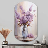 Lilacs Lavender Serenade II - Asymmetric Metal Wall Art