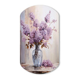 Lilacs Lavender Serenade II - Asymmetric Metal Wall Art