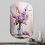 Lilacs Lavender Serenade II - Asymmetric Metal Wall Art