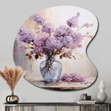 Lilacs Lavender Serenade II - Asymmetric Metal Wall Art