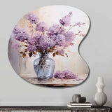 Lilacs Lavender Serenade II - Asymmetric Metal Wall Art