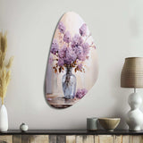 Lilacs Lavender Serenade II - Asymmetric Metal Wall Art