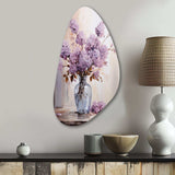 Lilacs Lavender Serenade II - Asymmetric Metal Wall Art