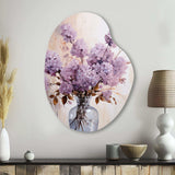 Lilacs Lavender Serenade II - Asymmetric Metal Wall Art