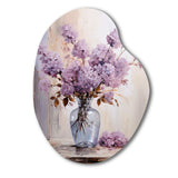 Lilacs Lavender Serenade II - Asymmetric Metal Wall Art