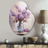 Lilacs Lavender Serenade II - Asymmetric Metal Wall Art