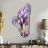 Lilacs Romantic Impression I - Asymmetric Metal Wall Art