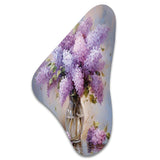 Lilacs Romantic Impression I - Asymmetric Metal Wall Art