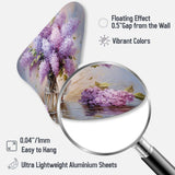 Lilacs Romantic Impression I - Asymmetric Metal Wall Art