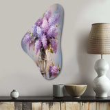 Lilacs Romantic Impression I - Asymmetric Metal Wall Art