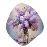 Lilacs Romantic Impression I - Asymmetric Metal Wall Art