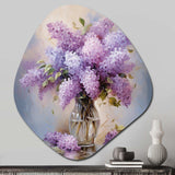 Lilacs Romantic Impression I - Asymmetric Metal Wall Art