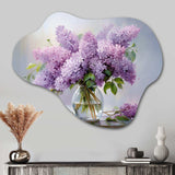 Lilacs Romantic Impression III - Asymmetric Metal Wall Art