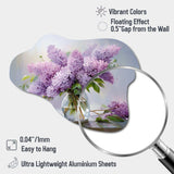 Lilacs Romantic Impression III - Asymmetric Metal Wall Art